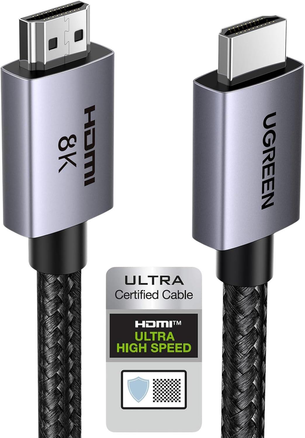 UGREEN 8K HDMI 2.1 Cable, 48Gbps Certified Ultra High-speed HDMI Cord,8K@60HZ (2m-3m-5m)