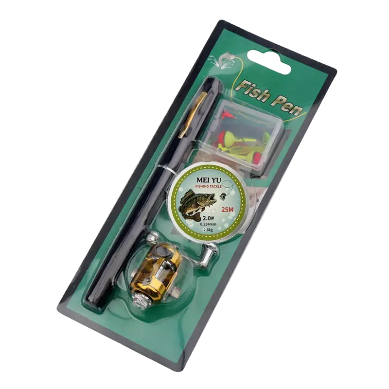 Pen Fishing Rod Kit with Baitcast Reel