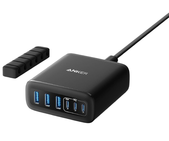 Anker USB C Charger, 6 Port Charging Station with 112W