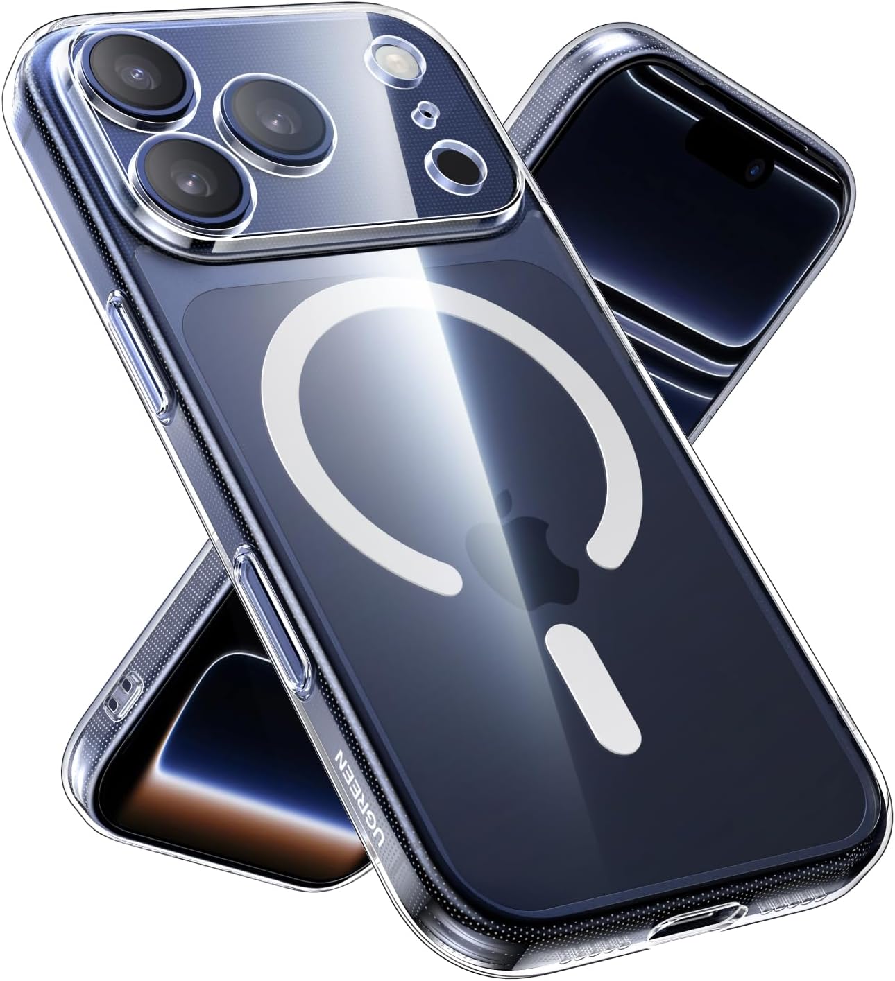 UGREEN for iPhone 17  MagSafe Case Clear Cover, [Military-Grade Protection]